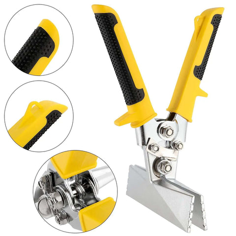 6 Inch Sheet Metal Hand Seamer With Straight Jaw Pliers For Bending Seaming And Flattening Metal Sheets Anti Slip Handles