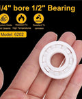 Heavy Duty CE 6202 Full Ceramic Zirconia Ball Bearings 15 X 35 X 11 Mm Oil Free precision bearing in hand.