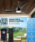 Plug In Ceiling Fan Light For Any Space, 28 Inch, No Wire Setup, Dimmable 3CCT LED, with phone and remote control
