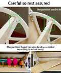 Heavy Duty White Plastic Furniture Hinge For Shoe Cabinets And Storage Drawers No Fuss Smooth Swing Bracket Replacement For Diy Home Organization Quick Swap with disassembled partition details.