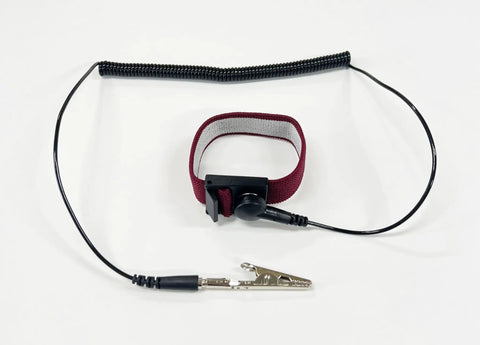 Anti Static Wrist Strap Band With Grounding Wire For ESD, Adjustable All Day Comfort, 1M Ohm Resistance, Six Foot Coiled Cord