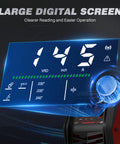 ARCCAPTAIN MIG145 Pro Flux Core MIG Welder 145 Amp 120 Volt large digital screen displaying settings for easy operation.