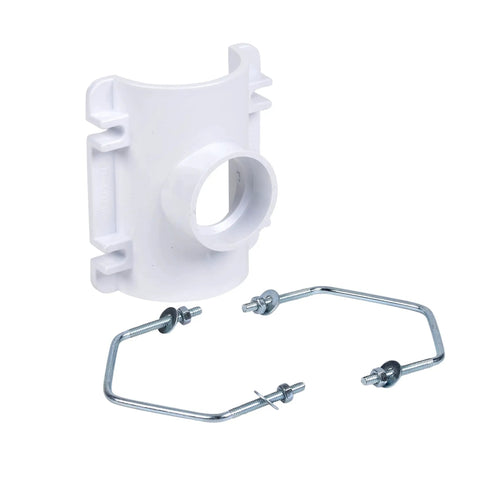 PVC Saddle Tee Kit For 3 Inch Or 4 Inch Schedule 40 DWV Lines DIY Ready Tap Kit With V Bolts Washers And Nuts Heavy Duty PVC