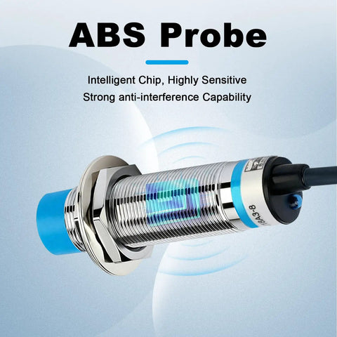 M18 Shielded Capacitive Proximity Sensor Switch With Normally Open Output LED Indicator And AC Type Two Wiring, ABS probe