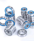 RC Spare Part Compatible With Enduro And Sendero 1/10 RC Car 24Pcs Wheel Hub Axle Blue Rubber Sealed Bearing Kit