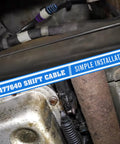 12477640 Gear Shift Cable Fits Chevy Silverado GMC Sierra 1500 2500 3500 Classic 1999 2007 Automatic Transmission Gearshift Cable Replacement 2 Pack Easy Install Durable, image showing simple installation process.