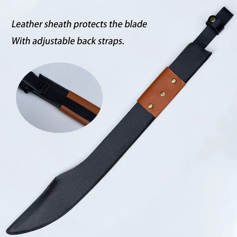 Tough As Nails Polypropylene Martial Arts Training Sword leather sheath with adjustable straps
