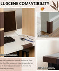 Self Adhesive Rubber Corner Protectors For Walls And Furniture, Brown Baseboard Edge Guards in home and office settings