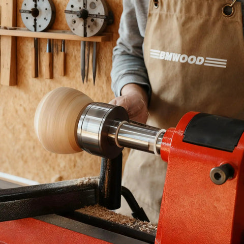 Wood Lathe Spindle Extenders One And One Quarter Inch Eight TPI Adds Three Inches Of Reach For Your Chuck Or Faceplate In Use