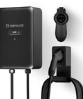 Commercial Level 2 EV Charger 80 Amp 22.1 Kw Hardwired Powerhouse with display, connectors, and wall mount.