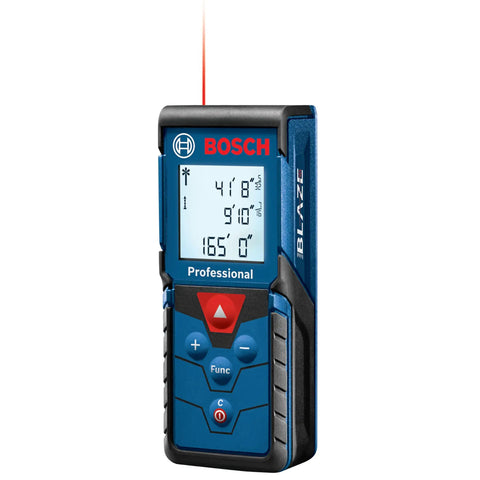 Blaze Pro 165 Ft Laser Measure, Pocket Sized With Backlit Display, 10 Measurement Memory, Versatile Tool With Pythagoras, Quick Edge Start, And Multiple Modes For DIY Projects And Pro Jobs