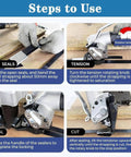 Steps to use Boss Tier Pneumatic Steel Strapping Machine Heavy Duty Industrial Banding Tool for effective metal strapping.