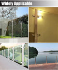 Glass Railing Kit With Clamp for Panels Balcony Deck Patio and House Handrail 95 cm Terminal Post in various applications