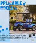 Blue Yamaha golf cart with Golf Cart Rear Arm Bushing Mounting Kit For Yamaha G And E G16 G19 G20 G21 G22 G23 G27 G28 G29 1996 Up Drive