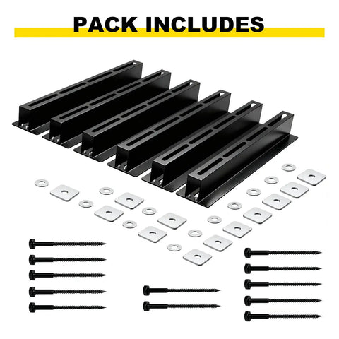 Rugged Overhead Garage Storage Rack Set 6 Pack 17 Inch Adjustable Tote Racks For 27 Gallon Totes Ceiling Mount Hanging Bin Rails To Free