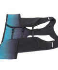 Night Running Vest With High Visibility Reflective Strips on a flat surface, highlighting breathable polyester material
