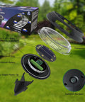 Exploded view of 8 Pack Solar Ground Lights With 10 LED Each IP65 Waterproof Outdoor Garden Pathway Lights for Lawn Driveway Walkway