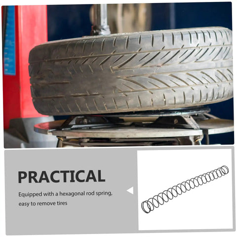 Heavy Duty Hex Bar Compression Spring For Tire Changer 41mm Alloy Steel Upgrade Parts For Faster Breakouts And Reliable Machine Performance On Any Shop Floor, shown with tire changer