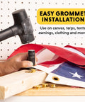 Half Inch Grommet Refill Pack Of 24 Grommets For DIY Crafts Upholstery And Fabric Projects Easy To Use Replacement For Grommet Tools Multi Color
