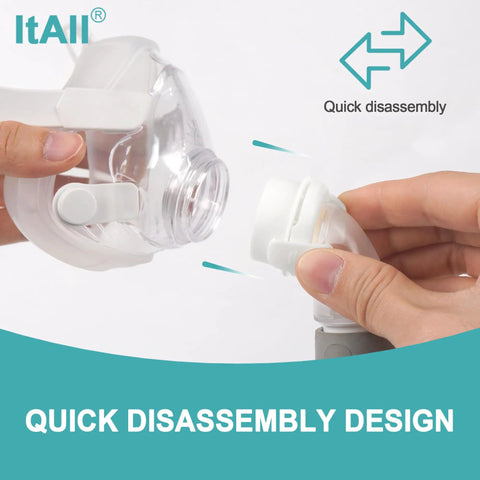 Replacement Swivel Elbow Connector For CPAP Hoses Fits F20 F30 Style Machines Quiet Vent Diffuser Keeps Sleep Peaceful Durable Elbow Adapter For Smooth Airflow No Fuss Install Replace Every 3 Months ItAll Supplies, quick-disassembly CPAP elbow connector