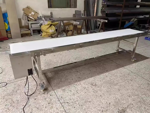 Hustle Ready Polyurethane Conveyor Belt Engineered To Crush The Daily Grind For Commercial Kitchens Featuring Hassle Free Tension Adjustment And Wear Resistant Smooth Surface in a workshop setting.