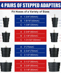 NYXOVA 10pc turbo boost leak tester kit with 4 stepped adapter pairs for turbo, emission, cooling and exhaust systems