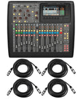 Compact 40-Input Digital Mixing Console With 25-Bus System, 16 Programmable Preamps And 17 Motorized Faders, Includes Four 25-Foot XLR Cables