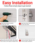 Installation steps for Garage Door Emergency Release Cable Kit With Quick Release Lock For Easy Manual Access When Power Goes Out Heavy Duty Keyed Disconnect For Garage Door Openers Grab And Go Manual Release System