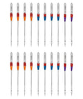 Universal Regular Point Sewing Machine Needles Set for Woven Fabrics Assorted Sizes 80 12 90 14 100 16 Two Packs Compatible With Most Machines Like Brother Kenmore Color Coded for Easy Size Pick and Smooth Stitching, assorted needles