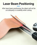 Pro Grade Time-Saving Laser Guided Fabric Cutting Scissors With Precision Laser Guide For Flawless Straight Cuts in use