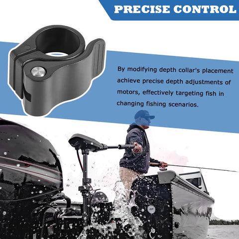 Cam Lock Depth Collar Assembly For Trolling Motors 2991521 Hand Control Depth Collar Fits Freshwater And Saltwater Transom And Bow Mount Motors One And One Eighth Inch Shaft Diameter Built To Last