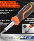 18 In 1 Multi Bit Screwdriver Set With Ergonomic Handle Portable All In One Tool Kit for various screw bit types