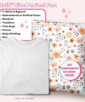 Boho Poly Mailers 10x13 Inch 100 Pack Bundle For Small Businesses And Boutiques Durable Lightweight Shipping Envelopes next to a folded shirt