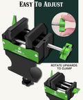 Golf Club Vise Clamp Station No Drill Regripping Kit with easy adjustment knob and grip removal tool.