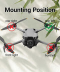 Mounting position for Rear Left Arm Shell Replacement For DJI Mini 5 Pro Drone shown on drone diagram.