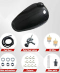 Gas Fuel Tank 5.5L Capacity HDPE Replacement For CT200U EX Axis M200 with carbon fiber pattern and included accessories.