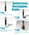Quick guide demonstrating Heavy Rubber Drain Bladder Unclogs Pipes Attaches To Garden Hose Inflates Fast To Bust Through Nasty Hair Grease And Waste Gunk No Sweat Plumbing Fix Works Like A Charm Guaranteed.