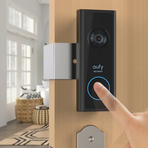Anti Theft Doorbell Mount For Eufy Video Doorbell C210 No Drill Rust Proof Keeps Doorbell Sensor Clear Inward Swing Ready Ideal