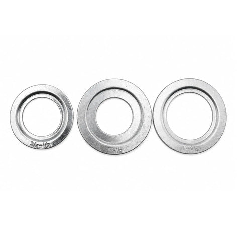 80 Piece Rigid Conduit Reducing Washer Kit For Electrical Boxes With 3/4 To 1/2, 1 To 3/4, And 1 To 1/2 Knockout Reducers, Zinc Plated Steel Assortment For Quick Box Openings And Slick, Flexible Wiring Projects, three reducing washers