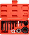 12 Piece Pulley Puller And Installer Kit For Power Steering Pulleys Alternators AC Pulleys Water Pumps And Vacuum Pumps With Pro Grade Carbon Steel Construction And Handy Storage Case For Your Auto Shop