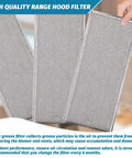 Replacement Microwave Grease Filter 13 X 6 Inches Aluminum Mesh 3 Pack held in hand