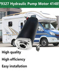 Replacement Hydraulic Pump Motor For Unidirectional RV Leveling Power Units With Manual Drive And Sealed Collar Coupling