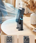 Ultra Slim 20000mAh Magnetic Cruise Approved Fan With Night Light showing 240° rotation and airflow features