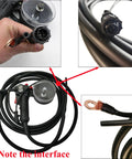 Close-up details of Aluminum Spool Gun for Miller 210 Spoolmate 3035, 5M Cable, DC24V connectors and nozzles for welding