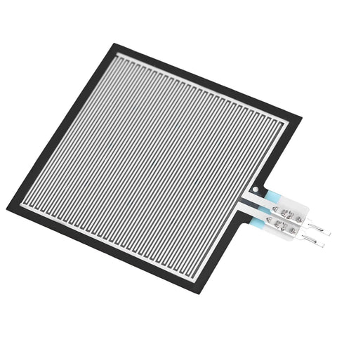 RP S40 ST Force Sensor With High Sensitivity Force Sensitive Resistor, 20g To 10kg Thin Film Pressure Sensor For Smart Seats, Sleep Monitoring, Smart Homes, Automotive Electronics, And Wearable Tech, square thin-film sensor with lead wires