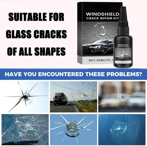Windshield Chip Repair Kit For Quick Fixes 2026 Glass Repair Liquid Lets You Patch Cracks Fast In Car Windows Windshields