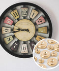 Wall clock with Brass Clock Hand Nut Set 24 Piece Assortment With Outer Diameters 5mm 6mm And 10mm inset