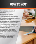 Instructions for using Plastic Wood All Purpose Latex Filler Natural 32 Oz Looks Like Real Wood For Interior And Exterior Use