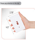 Hand holding Tough As Nails Heavy Duty Light Switch Cover Plate Pack Of 10 Shatterproof Heat And Fade Resistant with size dimensions