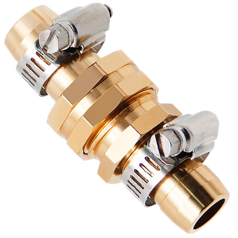 Heavy Duty Aluminum Garden Hose Repair Kit With Clamps And End Connectors For Three Quarter And Five Eighths Inch Hoses Includes Four Female Fittings